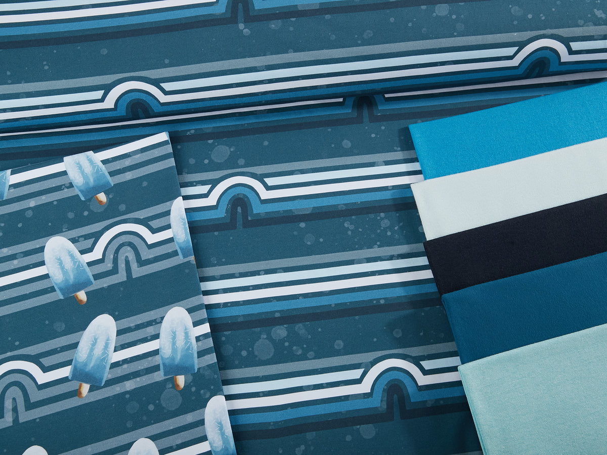 Jersey-Stoff "horizon #blue" (0,25m)