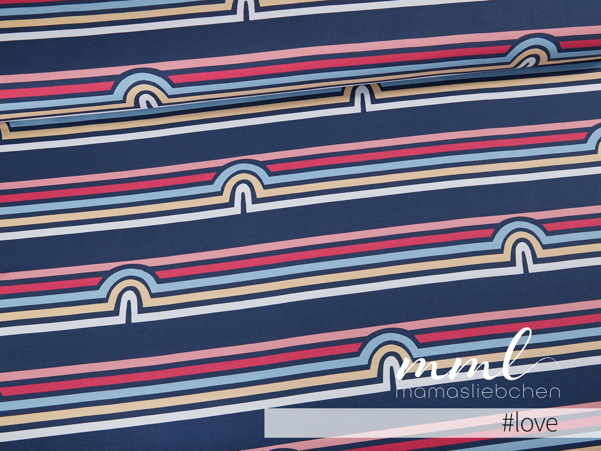 Jersey-Stoff "horizon #love" (0,25m)