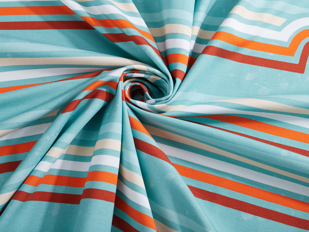 Jersey-Stoff "horizon #mint orange" (0,25m)