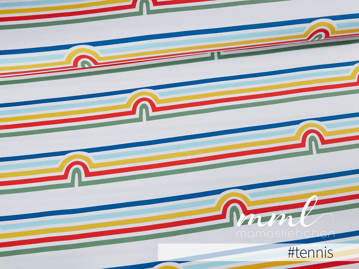 Jersey-Stoff "horizon #tennis" (0,25m)