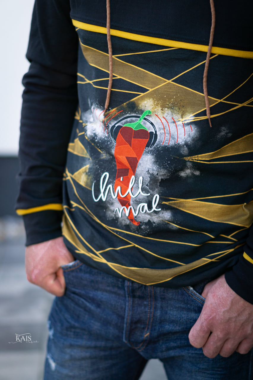 Jersey-Stoff "Hot Chili 2.0 #gold" (1Panel/ ca.0,80m)