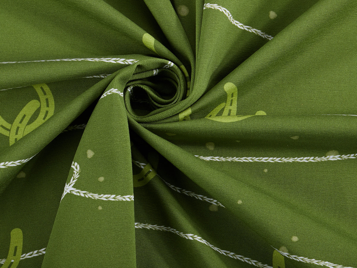 Jersey-Stoff "howdy #olive" (0,25m)
