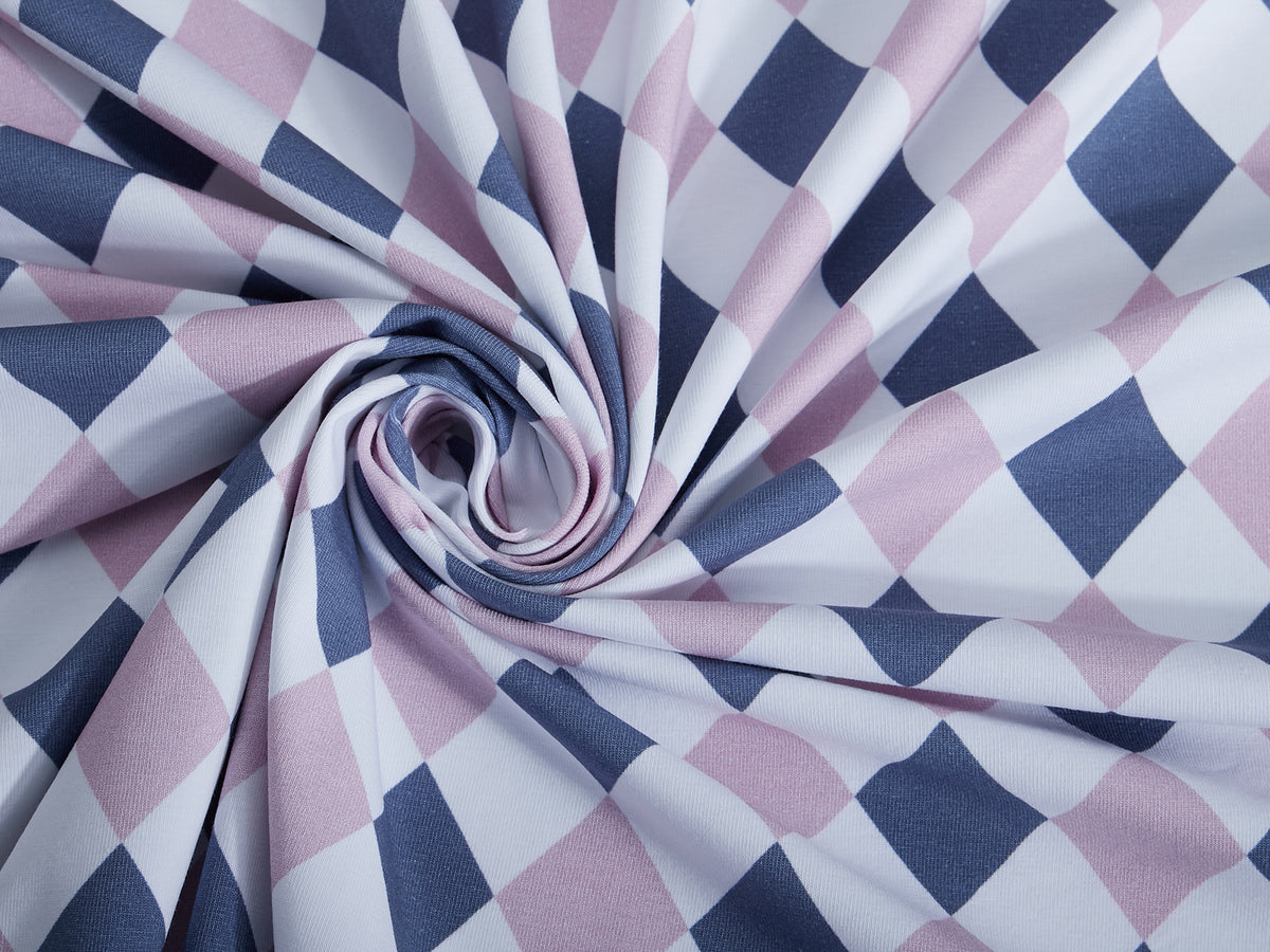 Jersey-Stoff "ilovediamonds #rose-blue"(0,25 Meter)