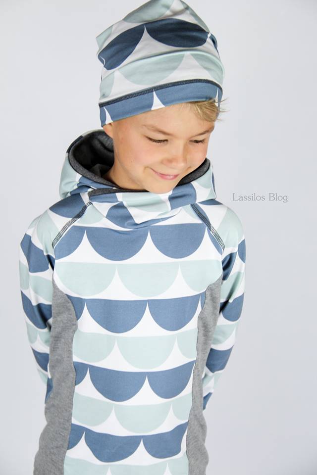 Jersey-Stoff "iloveruffles #jade-blue"(0,25 Meter)