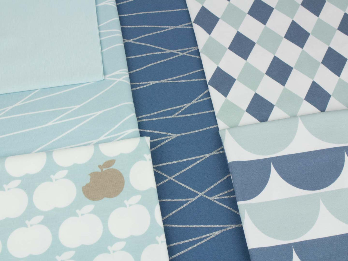 Jersey-Stoff "iloveruffles #jade-blue"(0,25 Meter)