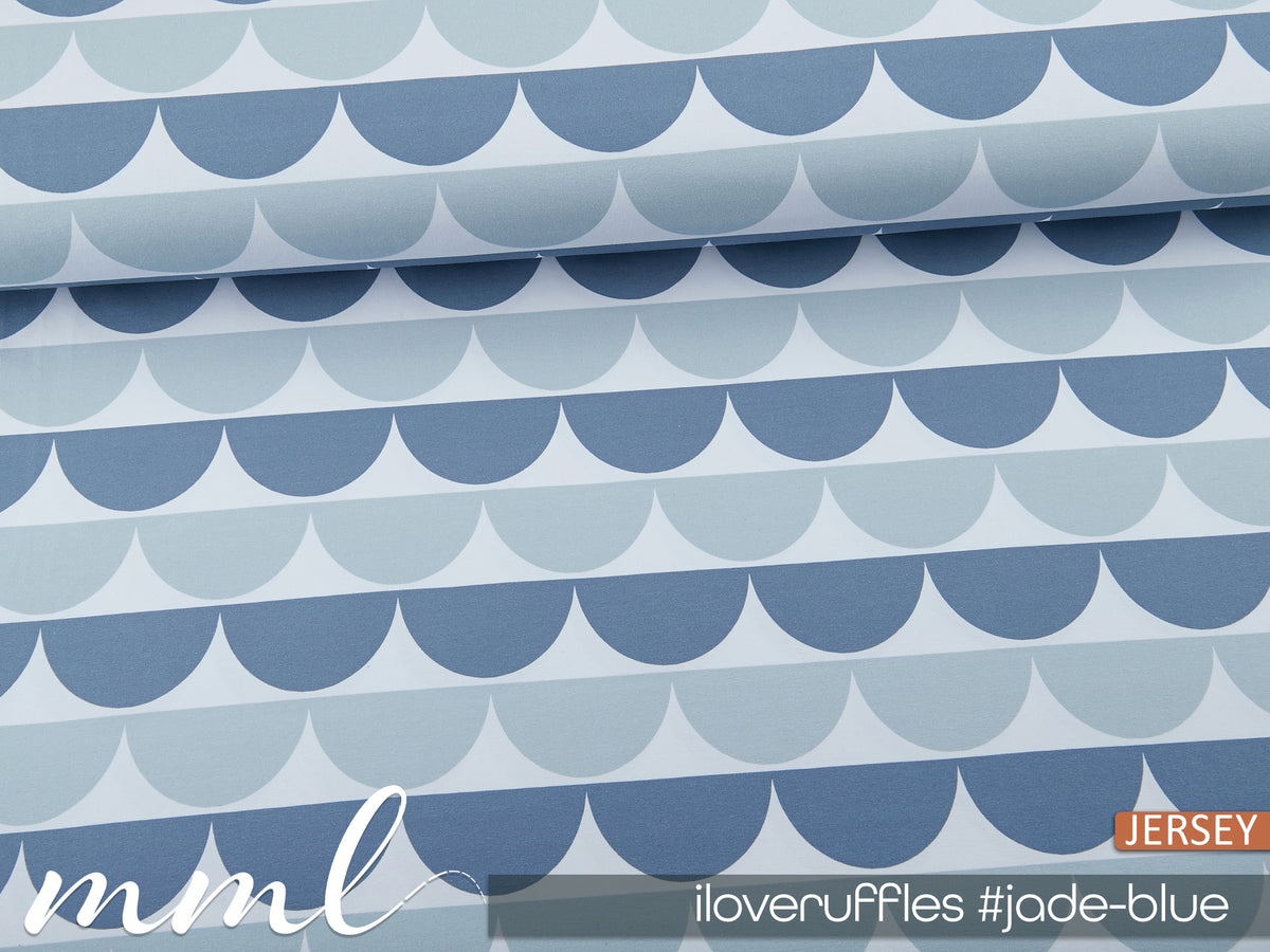 Jersey-Stoff "iloveruffles #jade-blue"(0,25 Meter)