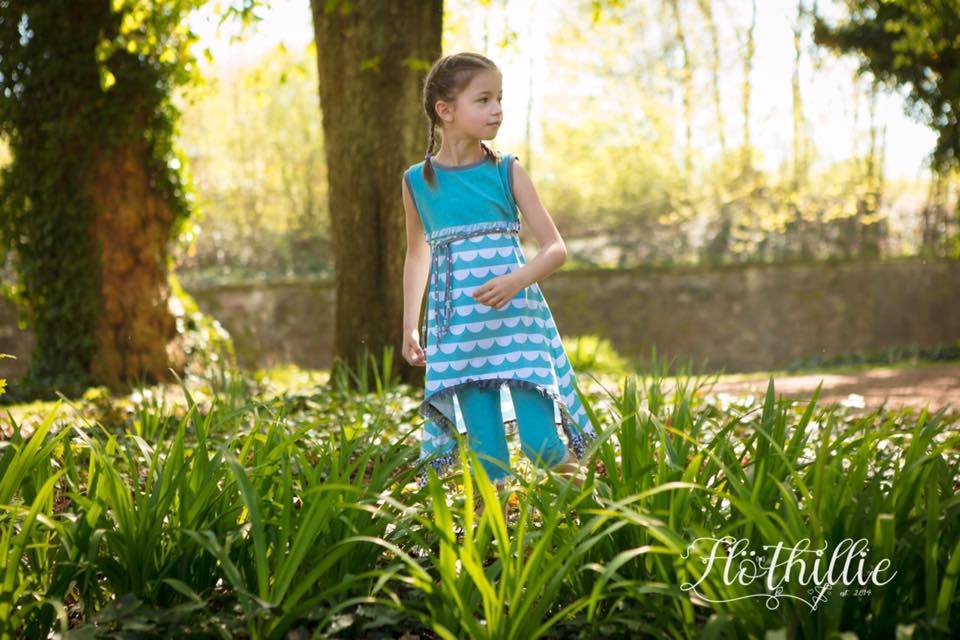 Jersey-Stoff "iloveruffles mini #turquoise" (0,25 Meter)