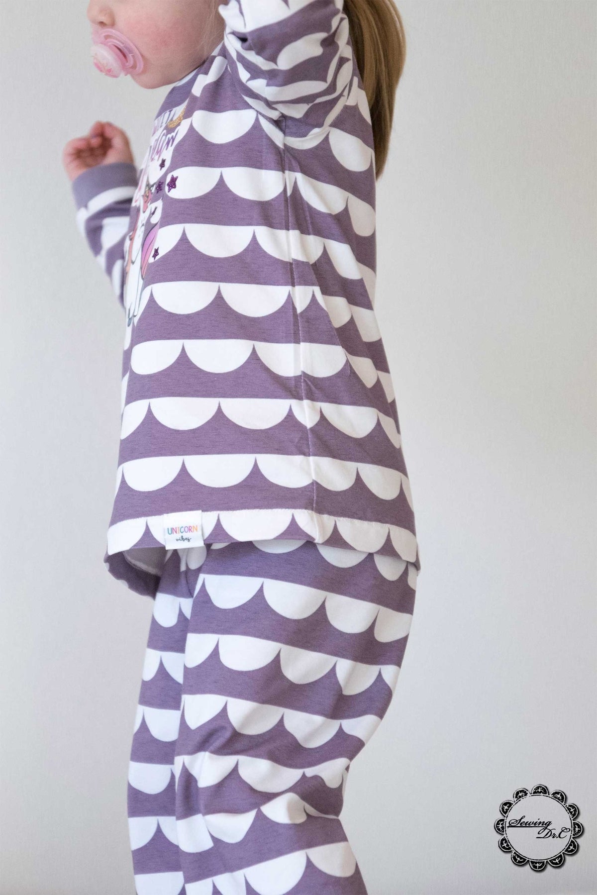 Jersey-Stoff "iloveruffles mini #violet" (0,25 Meter)