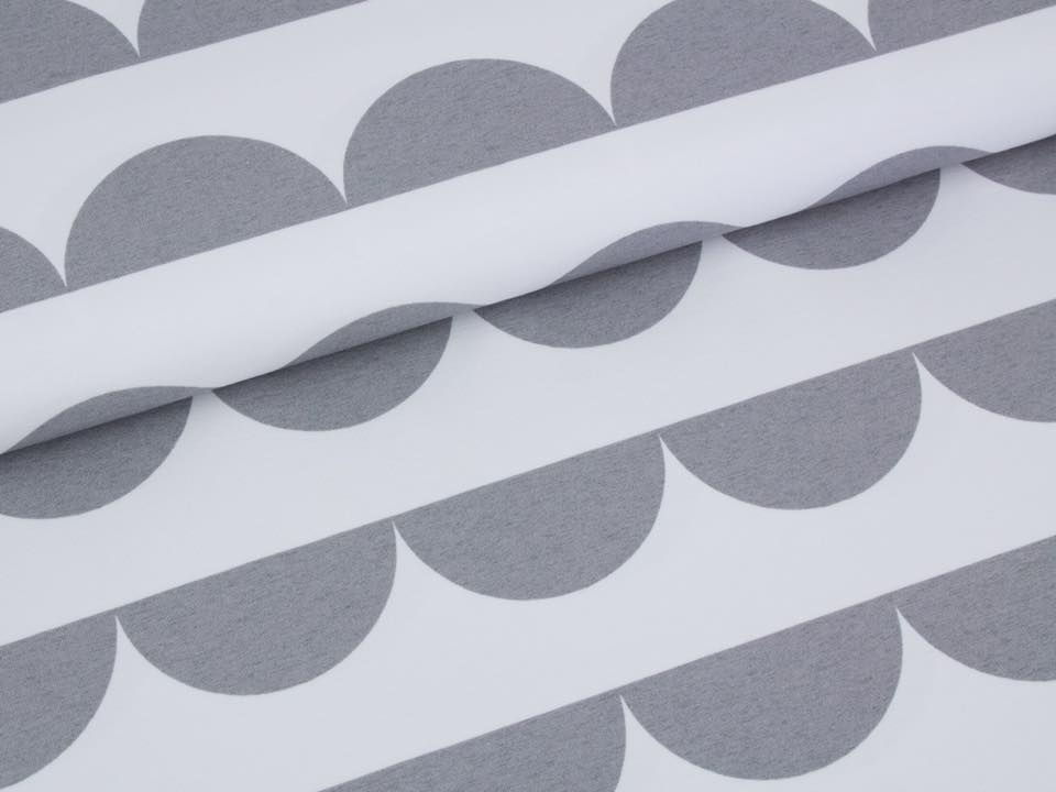 Jersey-Stoff "iloveruffles #new gray" (0,5 Meter)