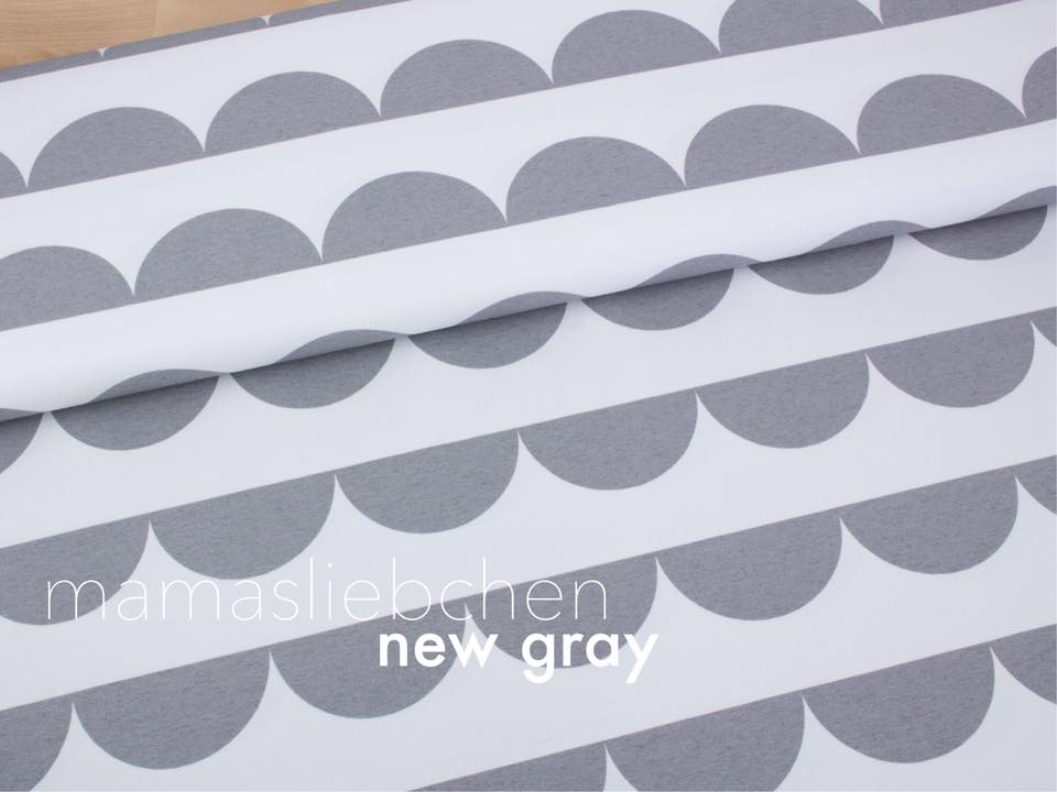 Jersey-Stoff "iloveruffles #new gray" (0,5 Meter)