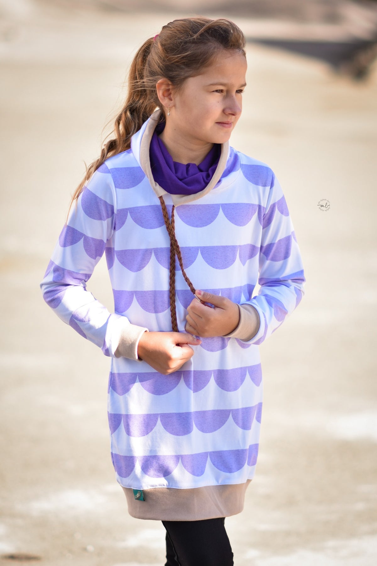 Jersey-Stoff "iloveruffles #new lavender" (0,25 Meter)