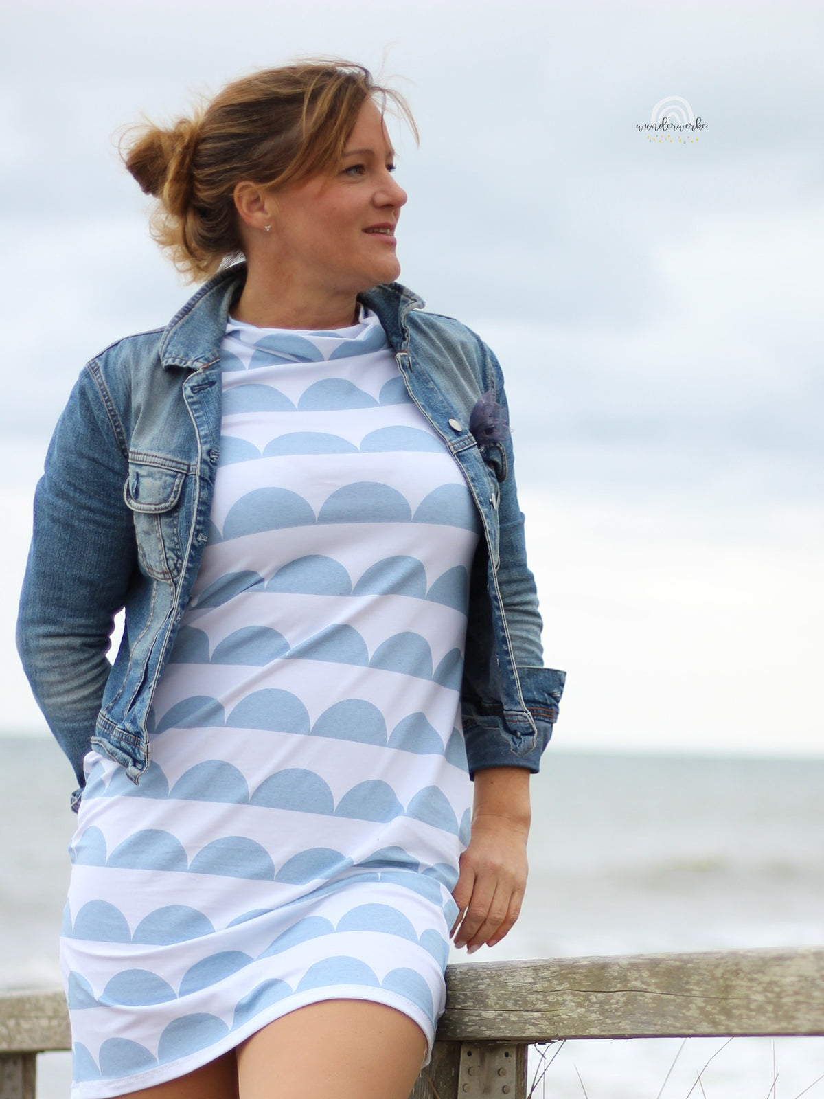 Jersey-Stoff "iloveruffles #new light blue" (0,25 Meter)
