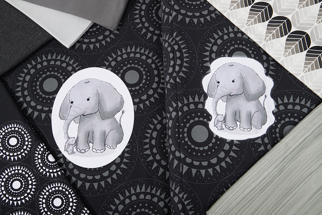 Jersey-Stoff "jaspal & suri #black" (1 Panel, ca. 0,65m)