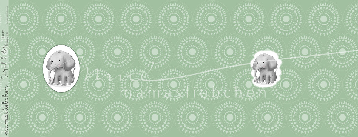 Jersey-Stoff "jaspal & suri #jade" (1 Panel, ca. 0,65m)