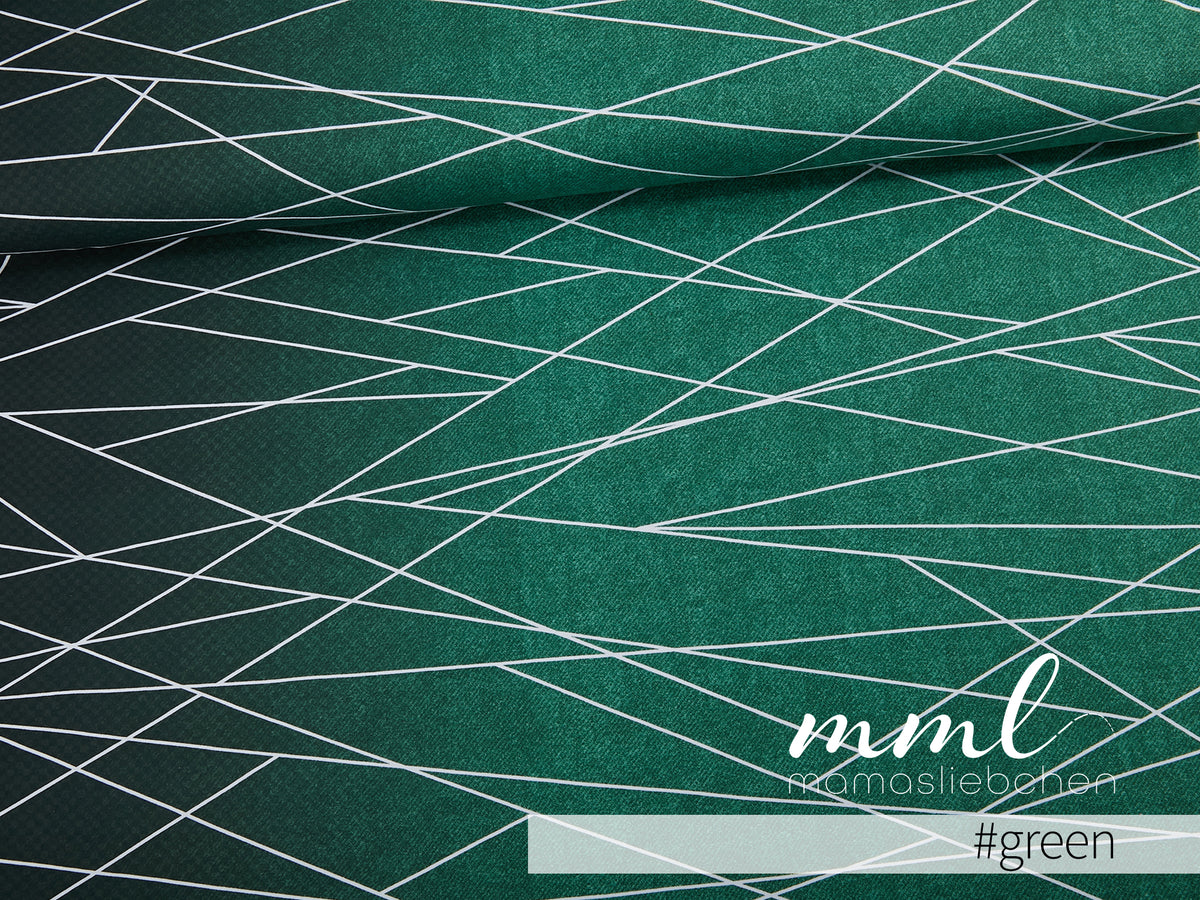 Jersey-Stoff "Jeans pixel shapelines #green" (0,25m)