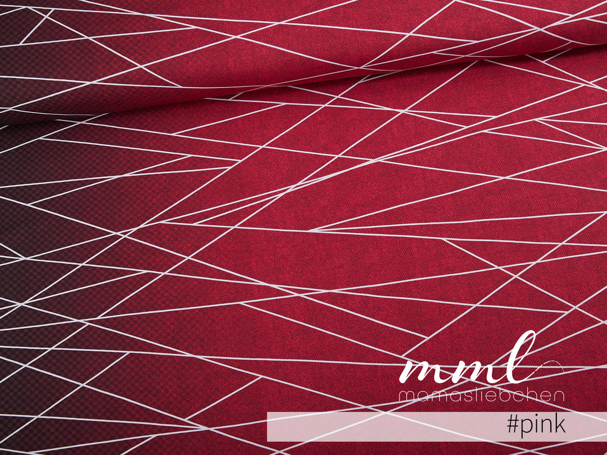 Jersey-Stoff "Jeans pixel shapelines #pink" (0,25m)