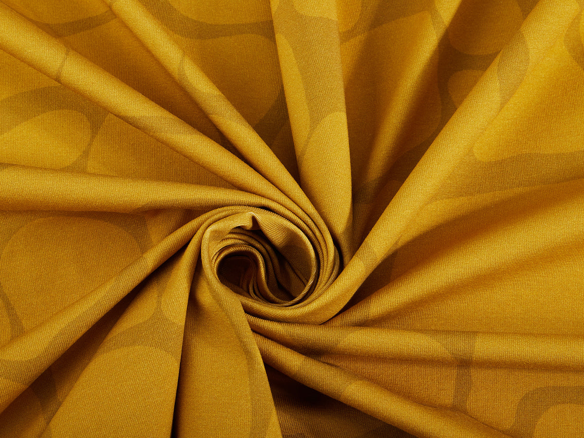 Jersey-Stoff "Konfetti #mustard" (0,5m)