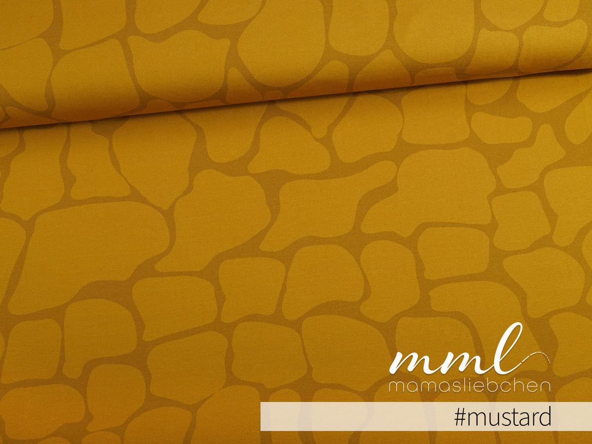 Jersey-Stoff "Konfetti #mustard" (0,5m)