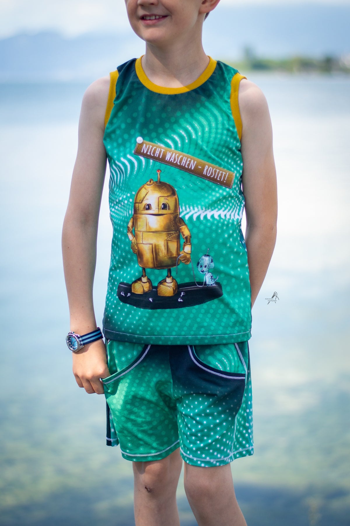 Jersey-Stoff "Leo & Coby 2.0 #green" (1Panel/ ca.0,70m)