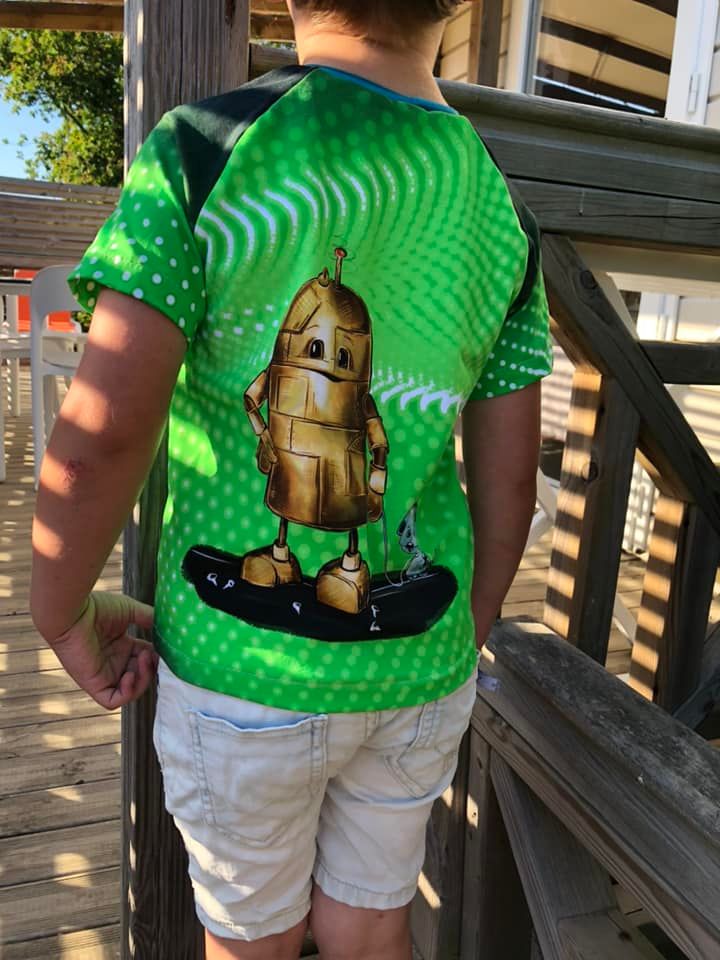 Jersey-Stoff "Leo & Coby 2.0 #neon" (1Panel/ ca.0,70m)