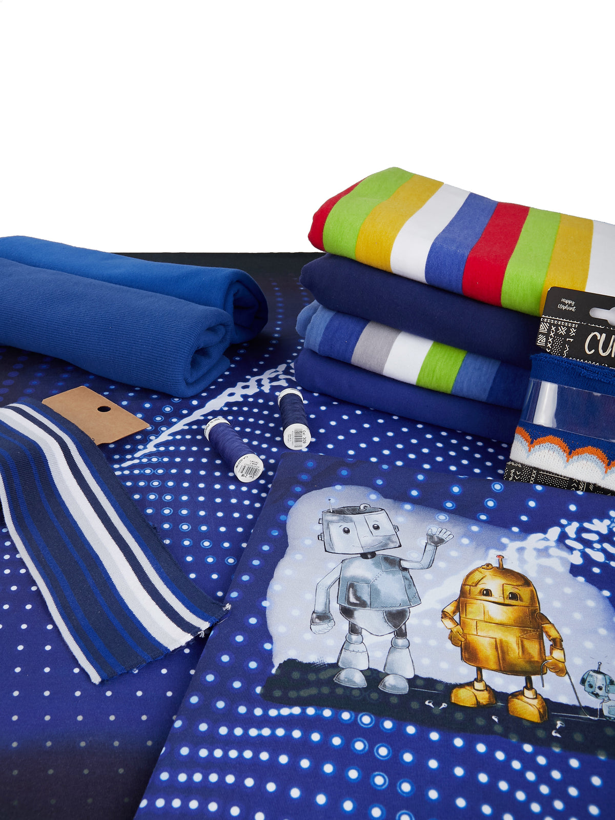 Jersey-Stoff "Leo & Coby 2.0 #night" (1Panel/ ca.0,70m)