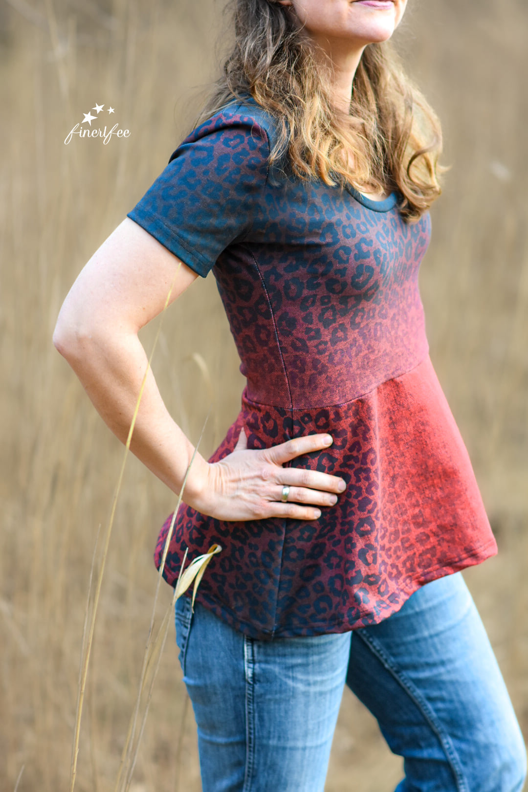 Jersey-Stoff "Leo jeans flow #moon" (0,25m)