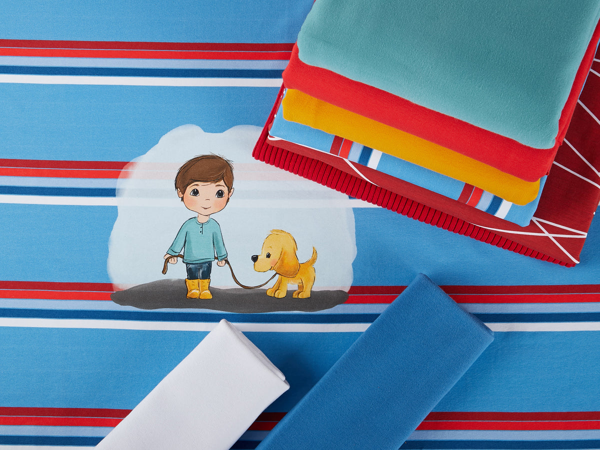Jersey-Stoff "Leo`s Streifen #rocky" (0,5m)