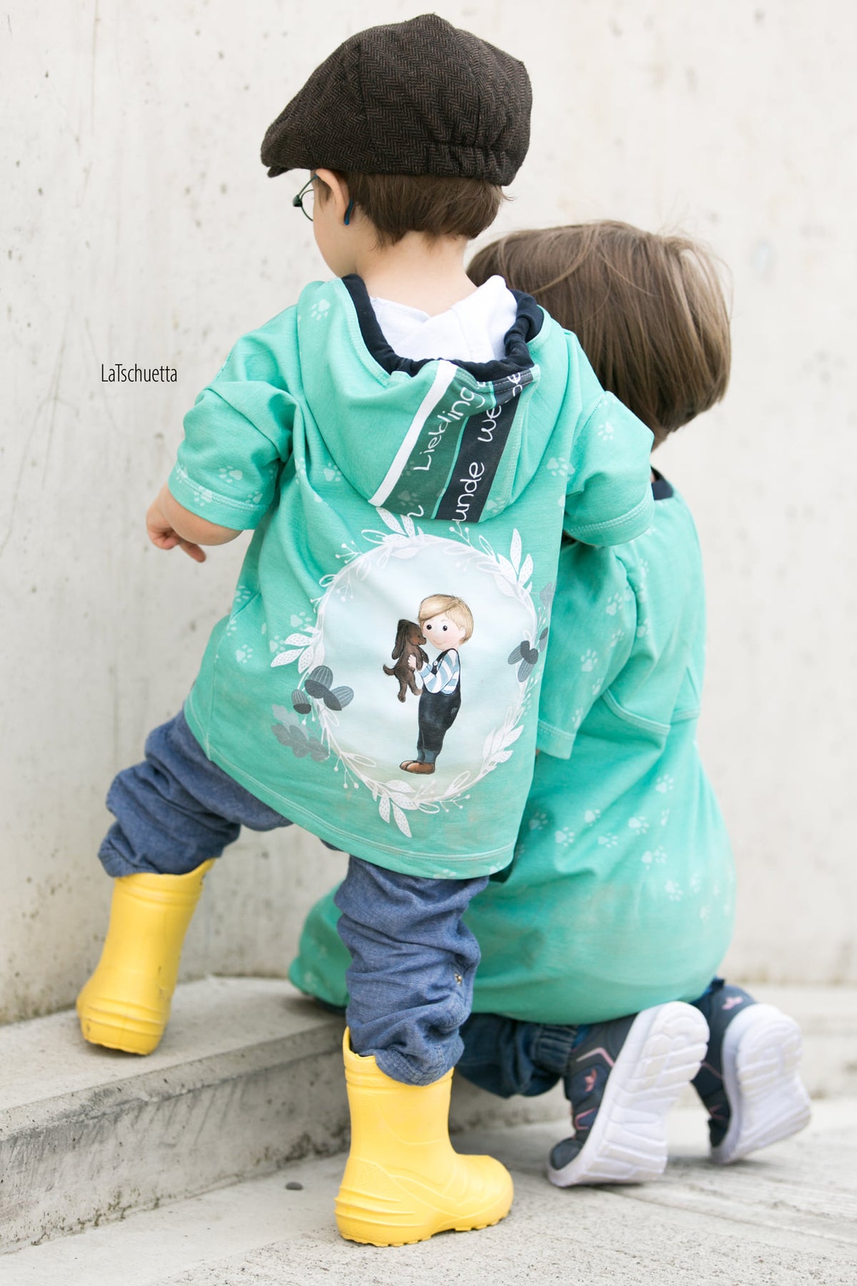 Jersey-Stoff "Liebling #mint boy" (1Panel/ ca.0,65 m)