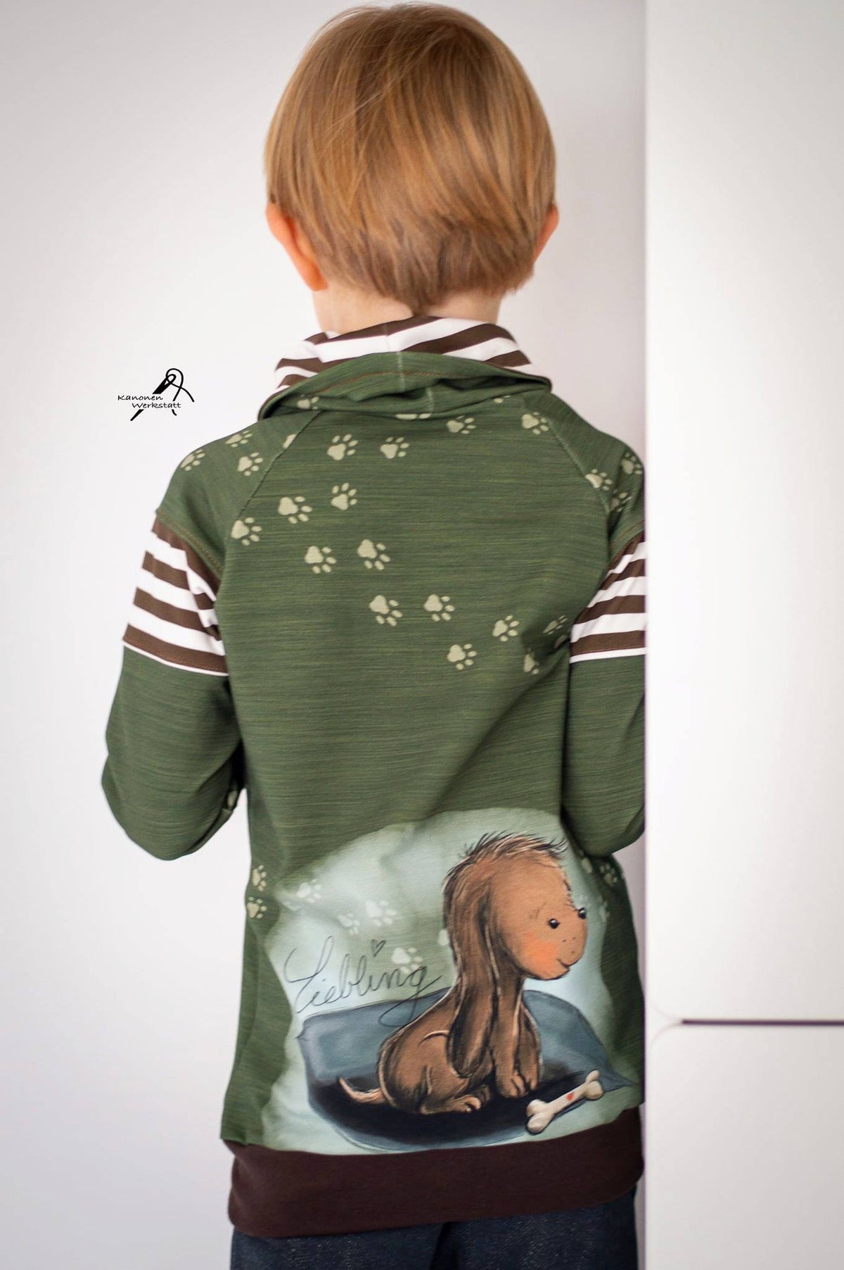 Jersey-Stoff "Liebling #olive boy" (1Panel/ ca.0,65 m)