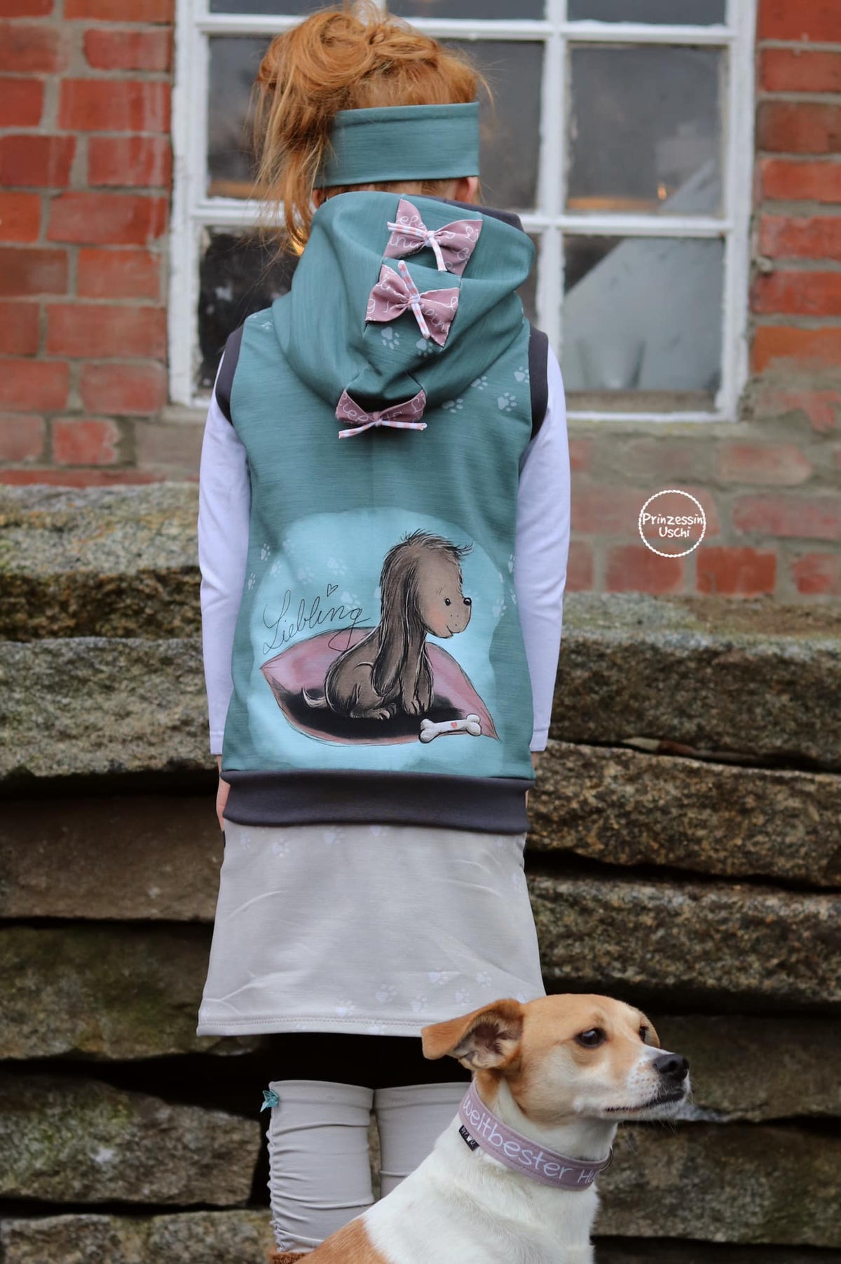 Jersey-Stoff "Liebling #sage girl" (1Panel/ ca.0,65 m)
