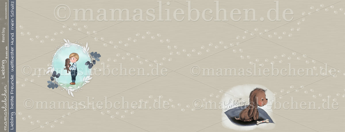 Jersey-Stoff "Liebling #sand boy" (1Panel/ ca.0,65 m)