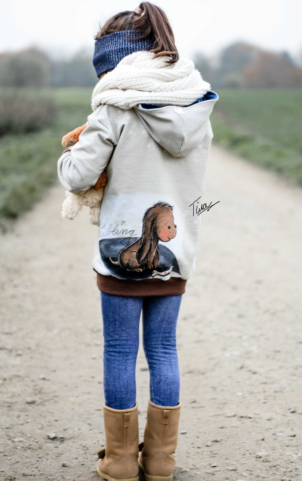 Jersey-Stoff "Liebling #sand girl" (1Panel/ ca.0,65 m)