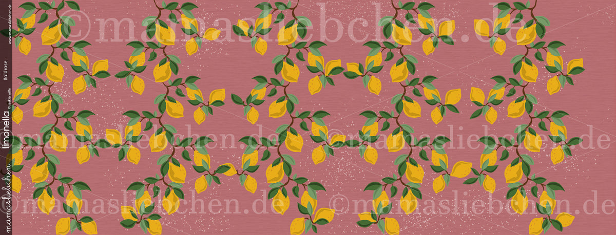 Jersey-Stoff "limonella #oldrose" (0,5m)