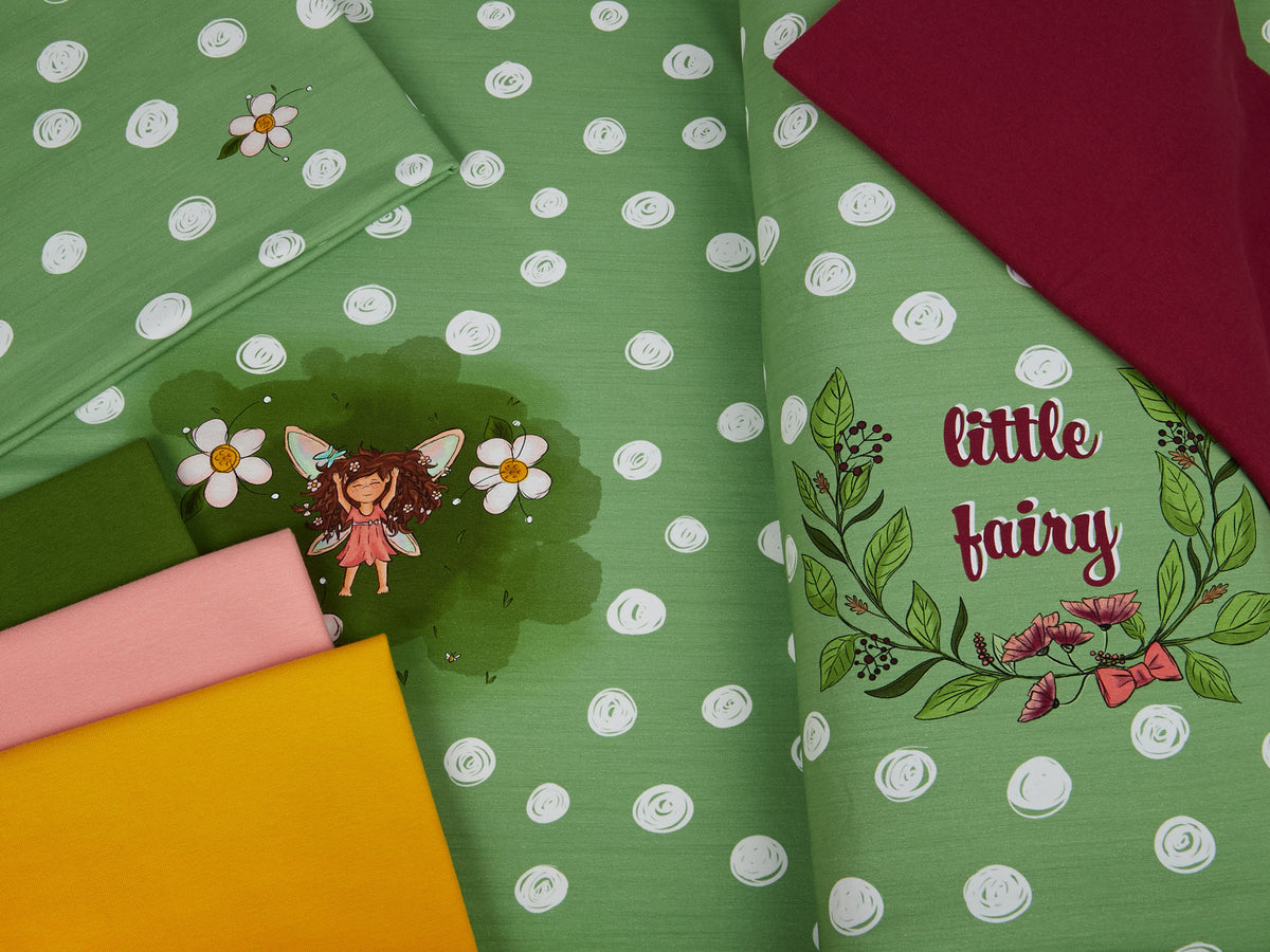 Jersey-Stoff "little pippa #spring green" (1 Panel, ca 0,65m)
