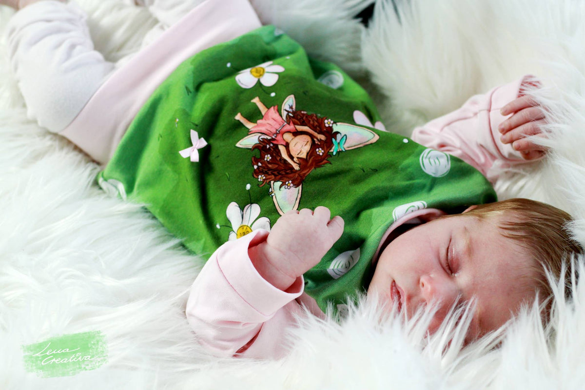 Jersey-Stoff "little pippa #spring green" (1 Panel, ca 0,65m)