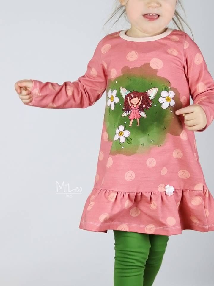 Jersey-Stoff "little pippa #spring rose" (1 Panel, ca 0,65m)