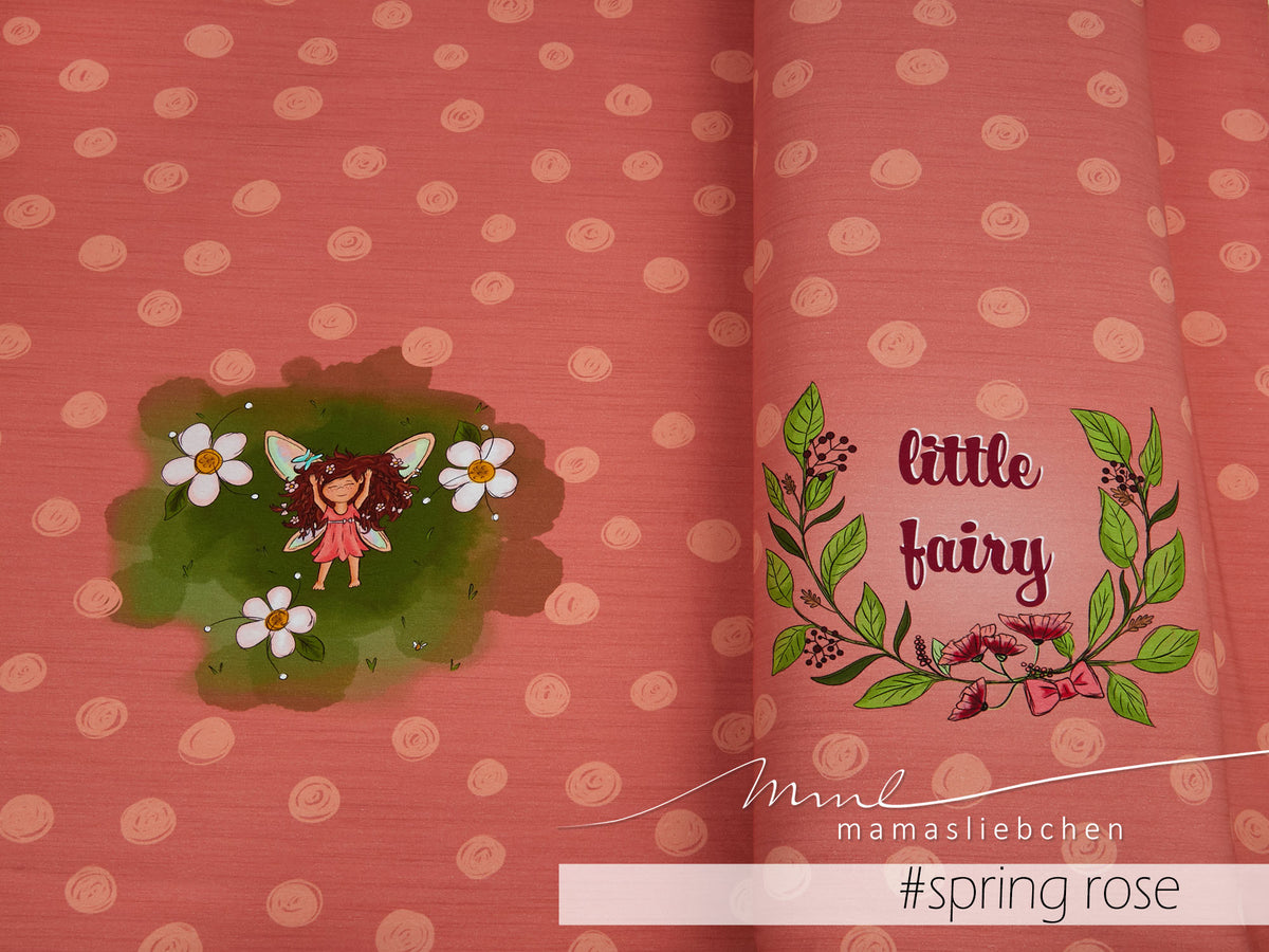 Jersey-Stoff "little pippa #spring rose" (1 Panel, ca 0,65m)