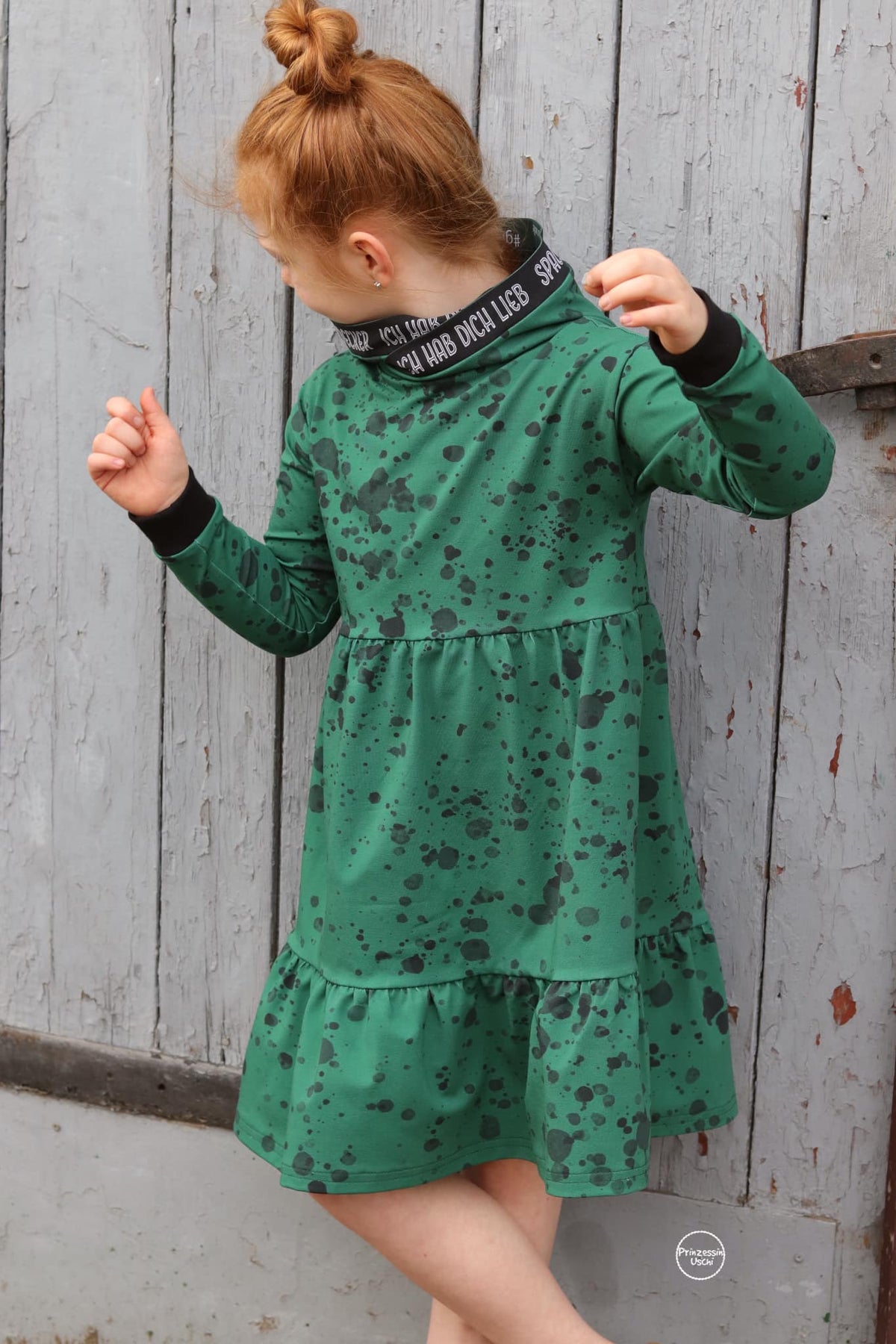 Jersey-Stoff "little spot #green" (0,25m)