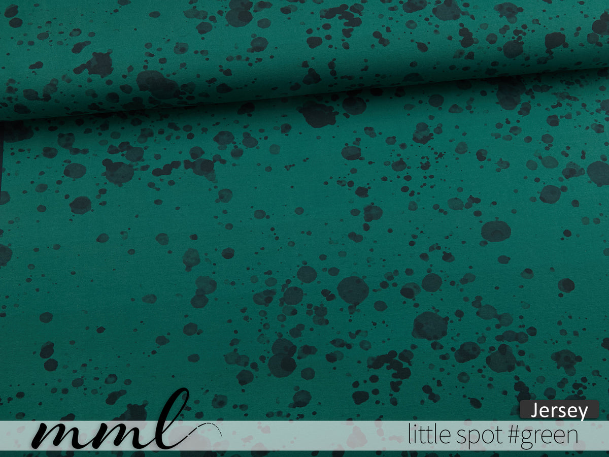 Jersey-Stoff "little spot #green" (0,25m)