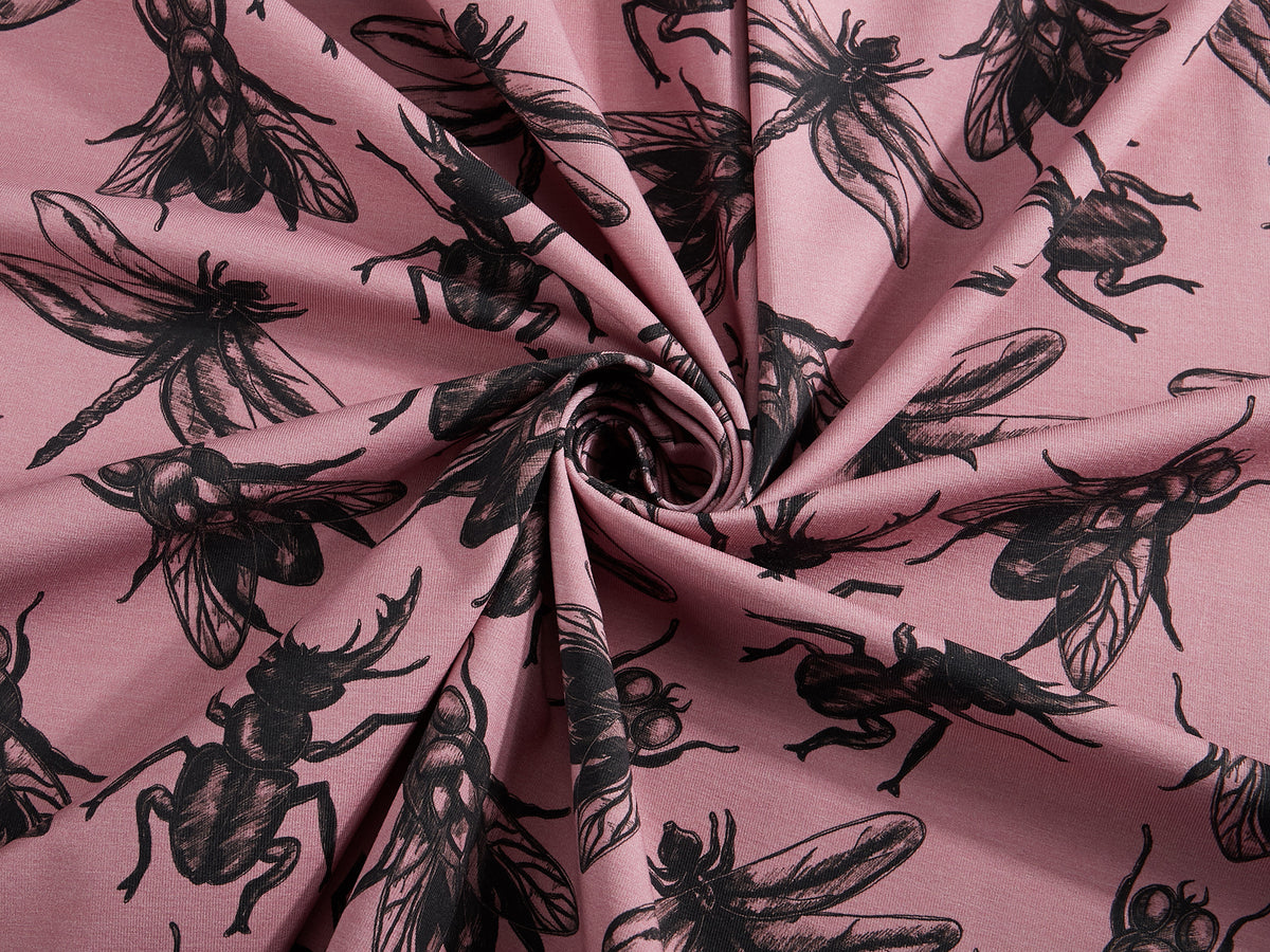 Jersey-Stoff "Lockstoff #rose" (0,5m)
