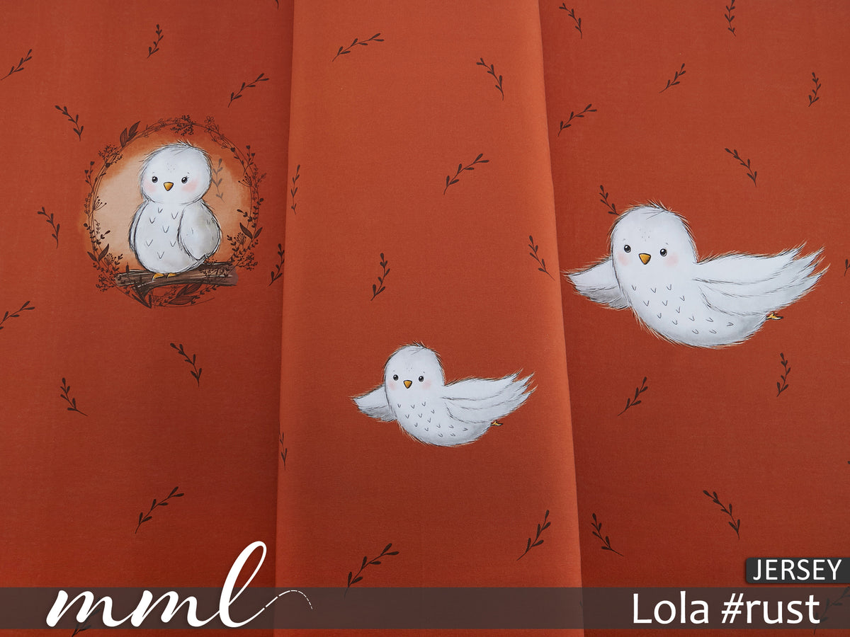 Jersey-Stoff "Lola #rust" (1Panel/ ca.0,65 m)