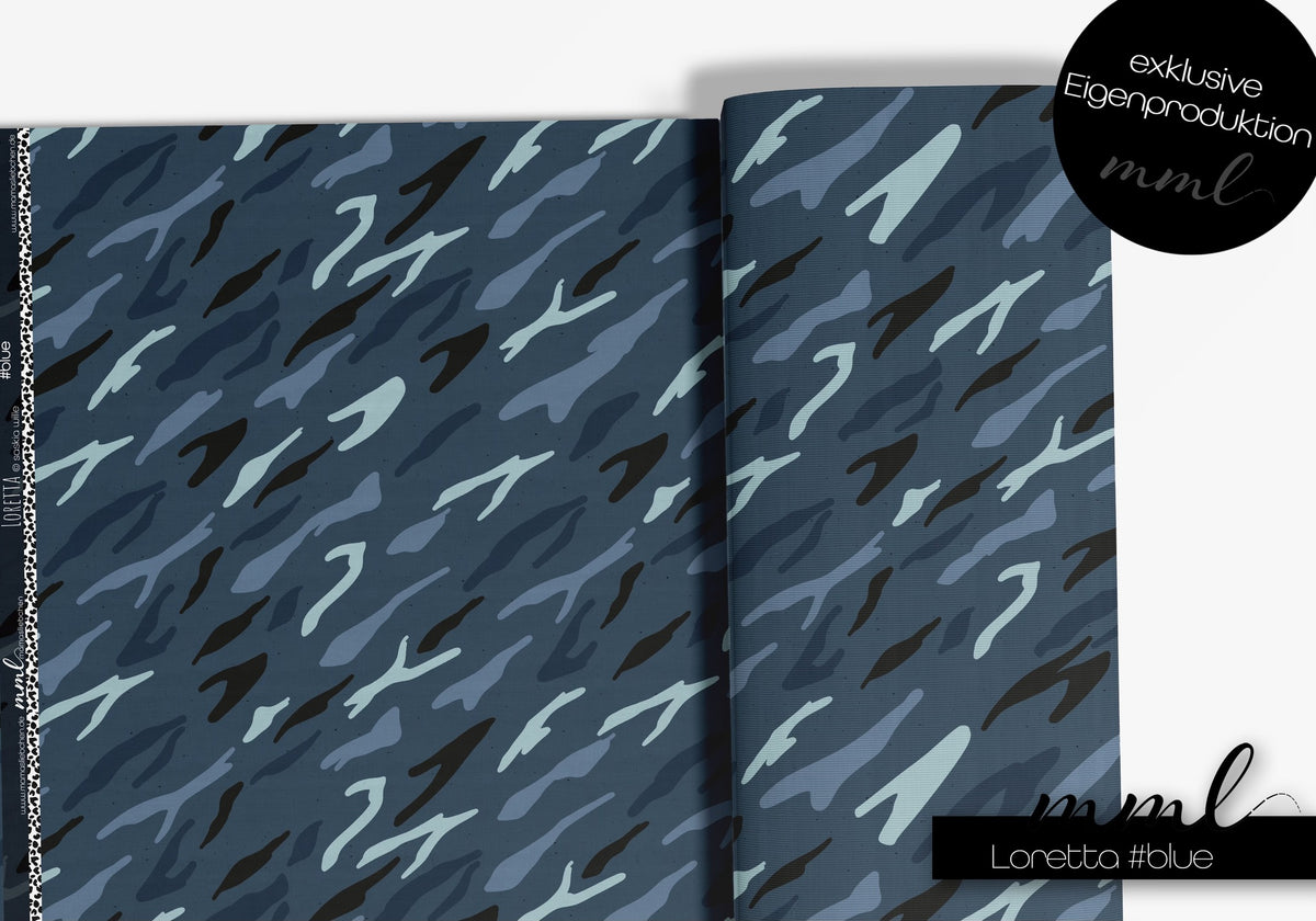 Jersey-Stoff "Loretta #blue" (0,25m)