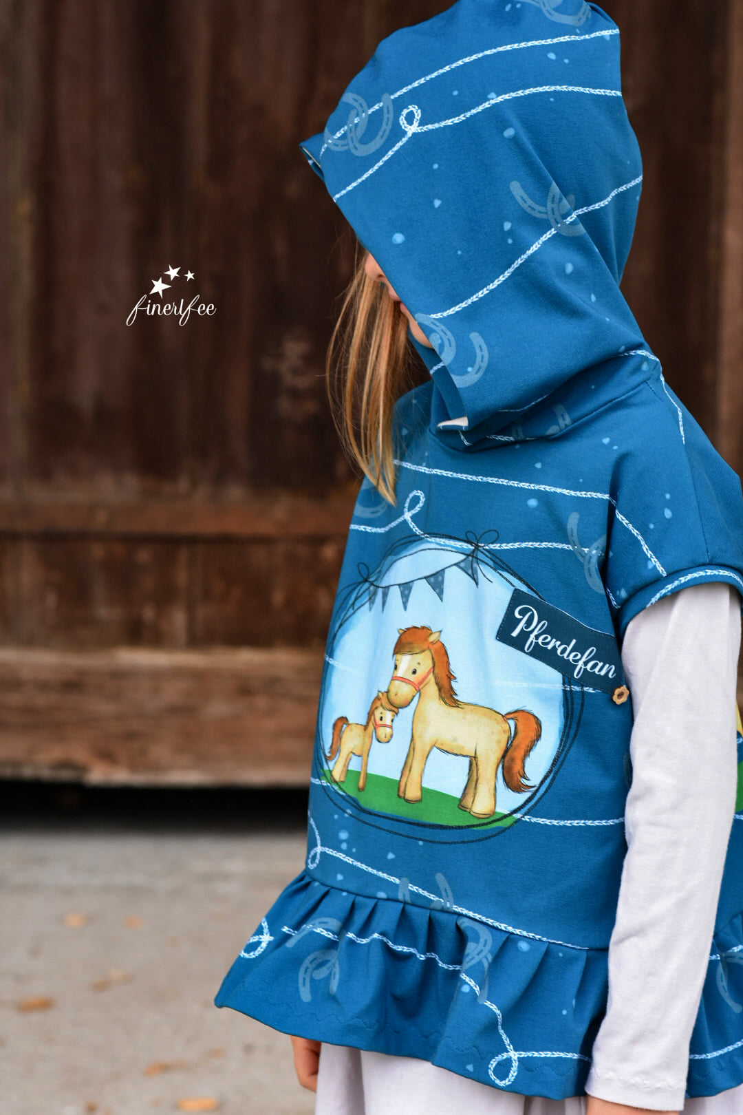 Jersey-Stoff "Lucky Ben #jeans" (1Panel/ ca.0,65 m)