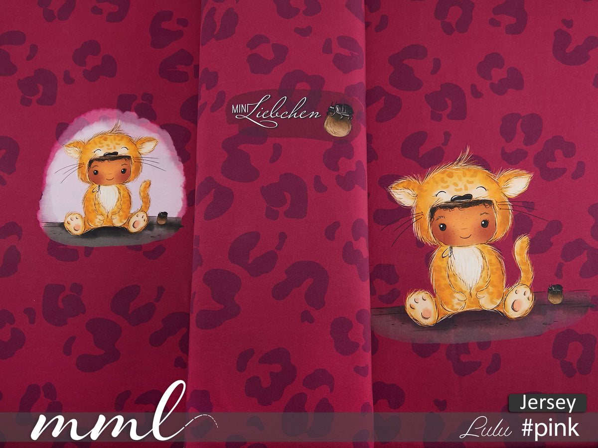 Jersey-Stoff "Lulu #pink" (1Panel/ ca.0,75m)