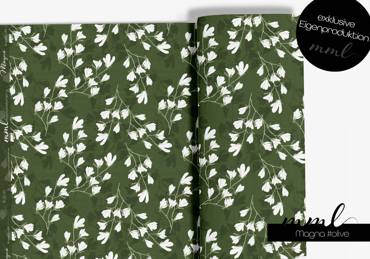 Jersey-Stoff "Magna #olive" (0,25m)