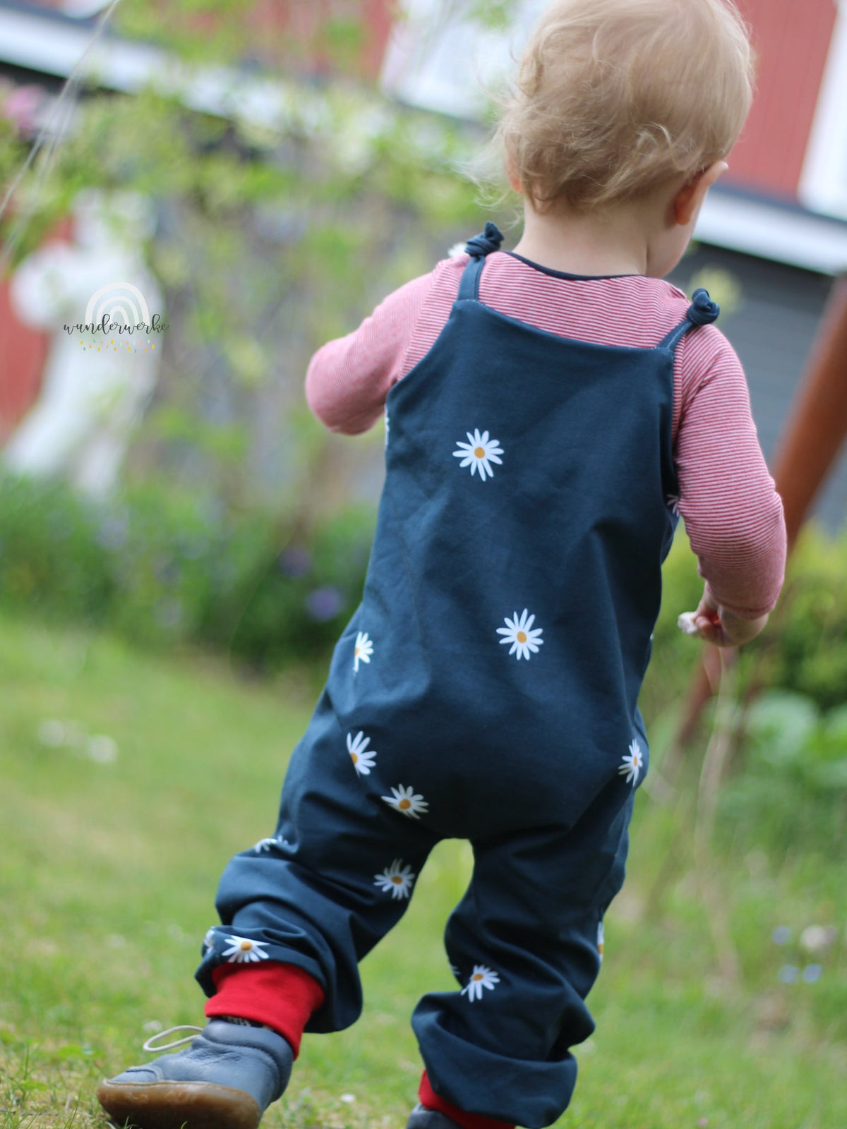 Jersey-Stoff "Mariechen flowers #darkblue" (0,25m)