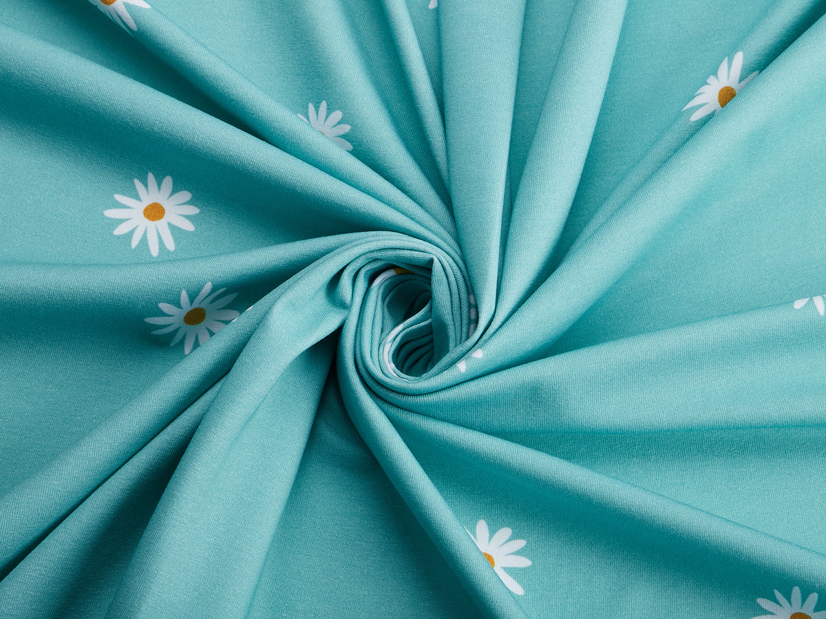 Jersey-Stoff "Mariechen flowers #mint" (0,25m)