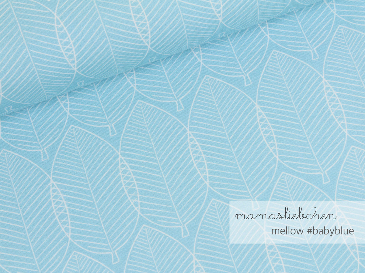 Jersey-Stoff "mellow #babyblue" (0,25m)