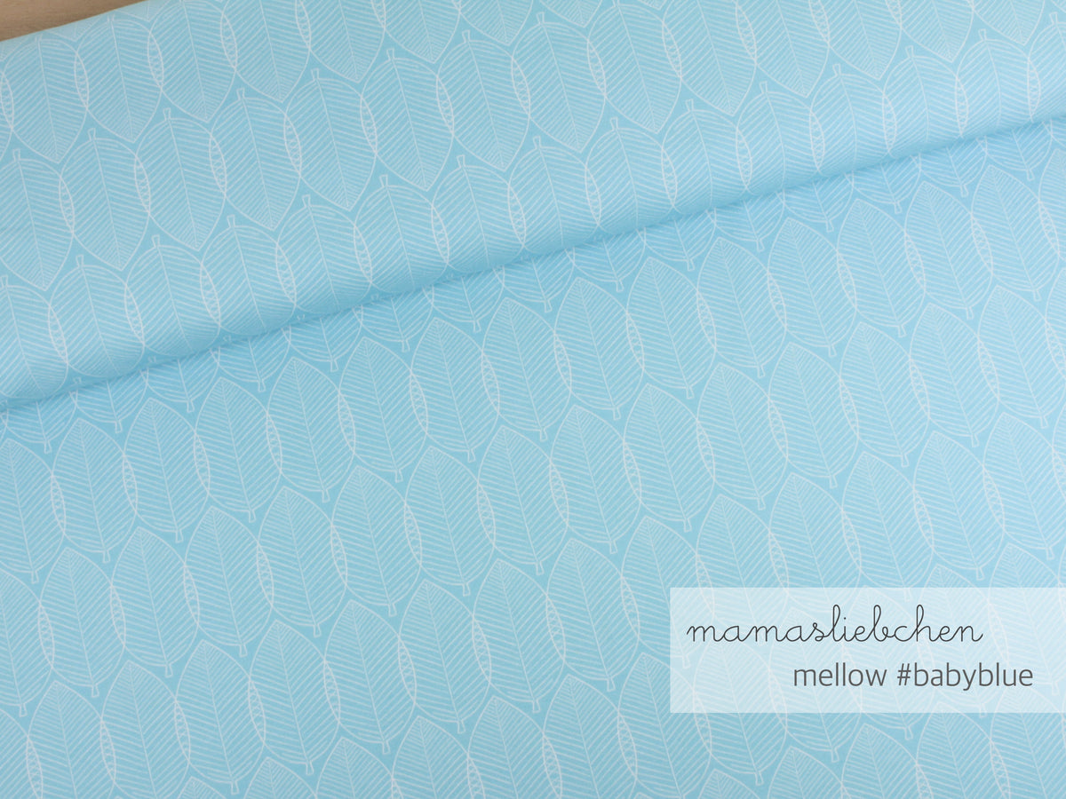 Jersey-Stoff "mellow #babyblue" (0,25m)