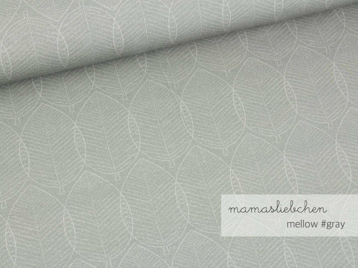 Jersey-Stoff "mellow #gray" (0,25m)